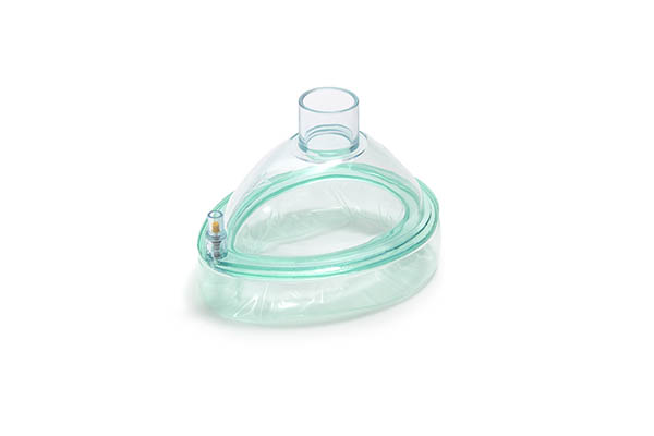 Scented, vanilla, anaesthetic face mask, size 4, medium adult, no hook ring, 22F