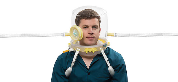 CaStar R Up openable NIV hood, extra large, 45-52cm neck circumference