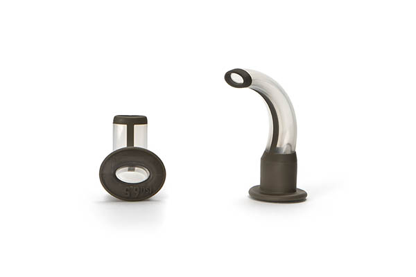 One-piece Guedel airway, size 1, ISO 6.5, brown