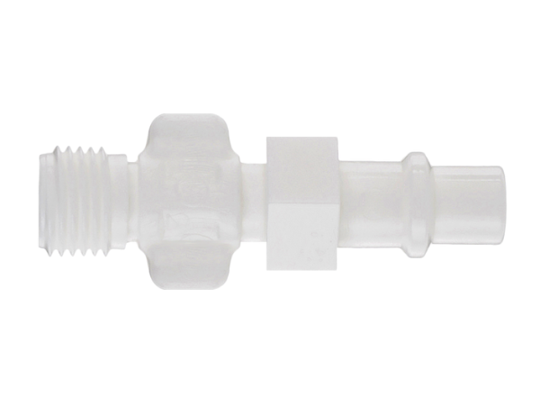 Quik-Connect™ DIN gas fitting, white