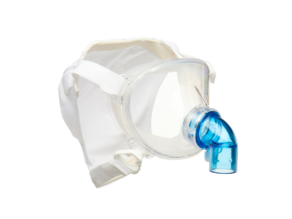 BiTrac MaxShield Select™ paediatric total face mask with interchangeable standard non-vented elbow, extra extra small