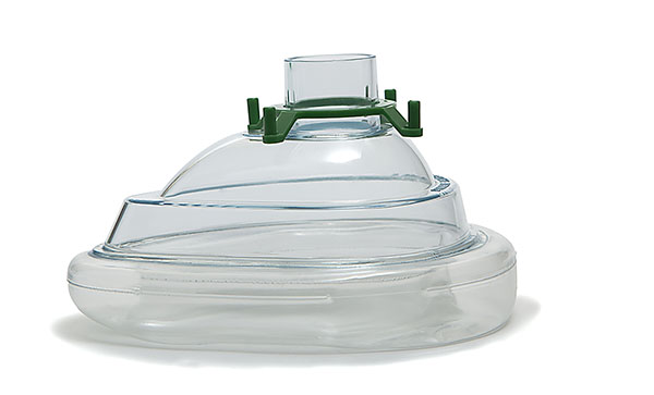 Economy, anaesthetic face mask, size 4, medium adult, 22F