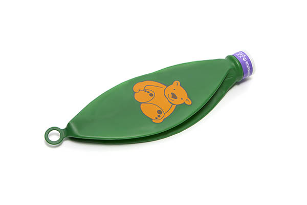 Reservoir bag, 1L with anti occlusion cage mount and teddy bear design, 15F neck