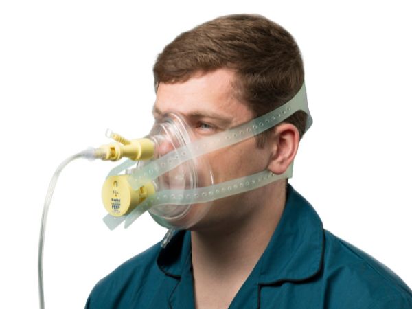 Ventumask Basic CPAP mask with integral Venturi flow driver and adjustable PEEP valve, extra large