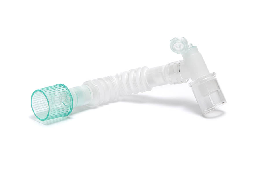 Superset double swivel catheter mount, 22F - flip top cap with 7.6mm port - 22M/15F, ≥70mm-150mm