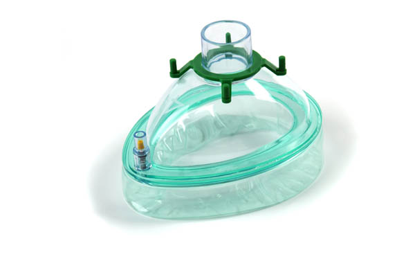 Scented, vanilla, anaesthetic face mask, size 4, medium adult, 22F